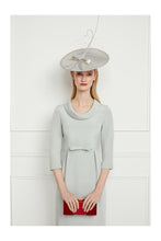 Load image into Gallery viewer, Cowl Shift Dress Eucalyptus Silk - ARCHIVE SALE