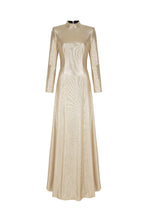 Load image into Gallery viewer, Evangeline Gold Jersey Gown