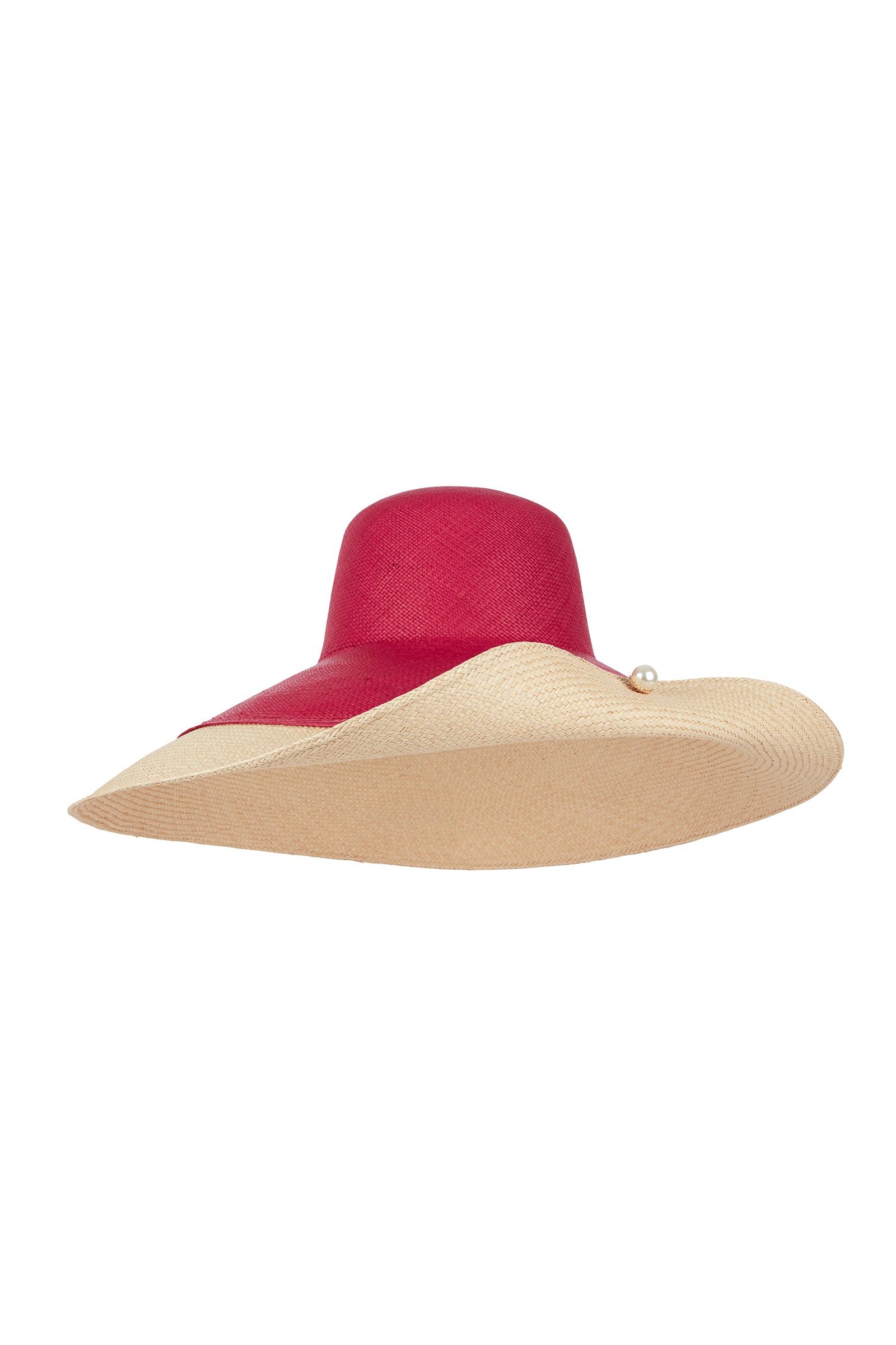 Farrah Straw Hat Red