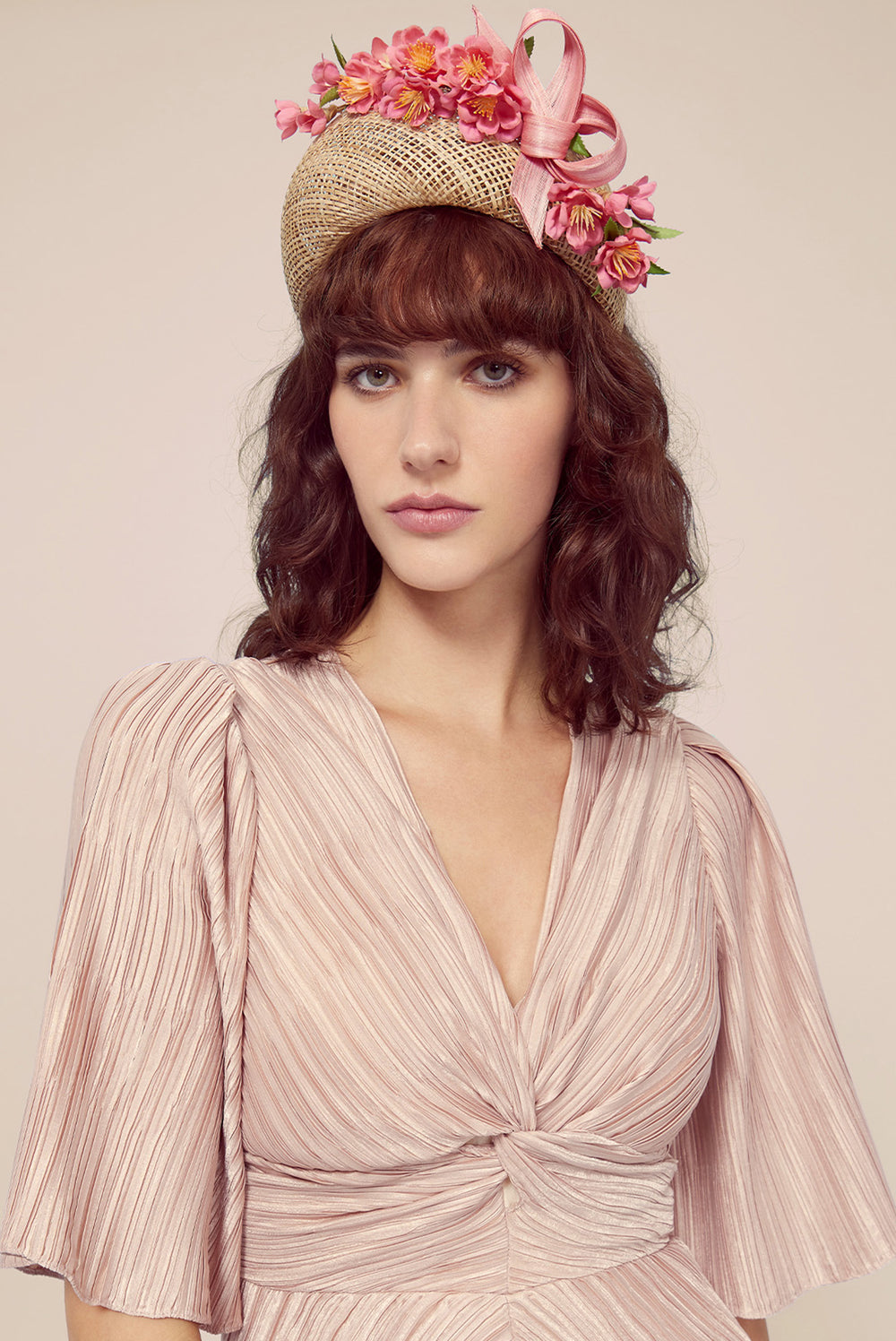 Load image into Gallery viewer, Floral Straw Headband