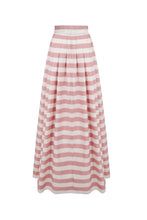 Load image into Gallery viewer, Gemma Cotton Stripe Floor Length Skirt