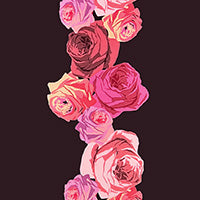 Load image into Gallery viewer, Plum Geo Rose Crepe De Chine