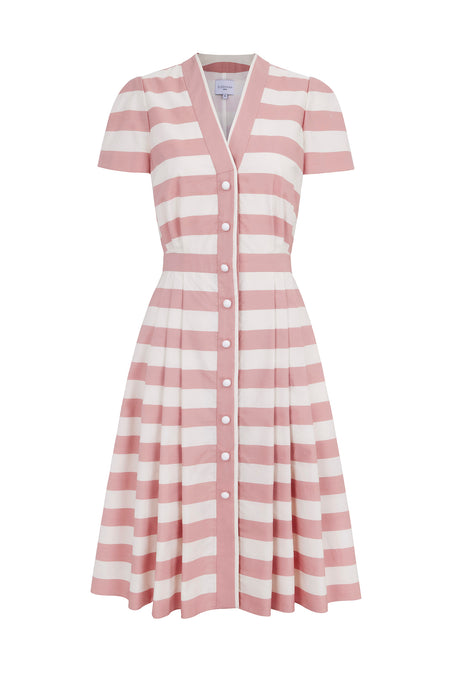 Greco Cotton Stripe Summer Dress
