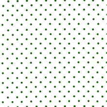 Load image into Gallery viewer, Green and Ivory Polka Dots Crepe De Chine