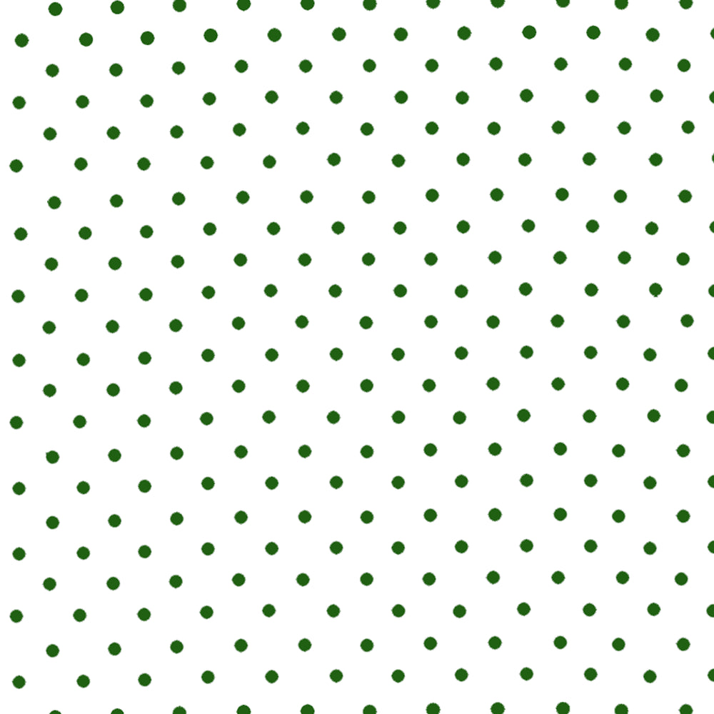 Load image into Gallery viewer, Green and Ivory Polka Dots Crepe De Chine