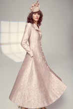Load image into Gallery viewer, Hunter Coat Dress Soft Pink Molten Jacquard