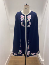 Load image into Gallery viewer, Wool Cape Dress With Embroidery - ARCHIVE SALE