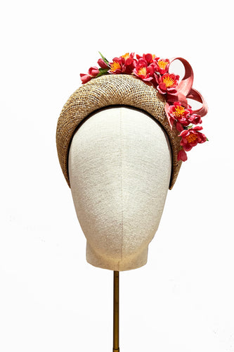 Floral Straw Headband