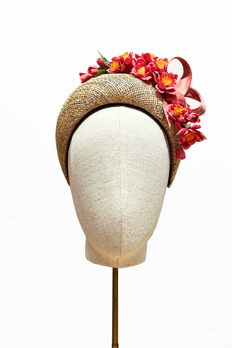 Floral Straw Headband