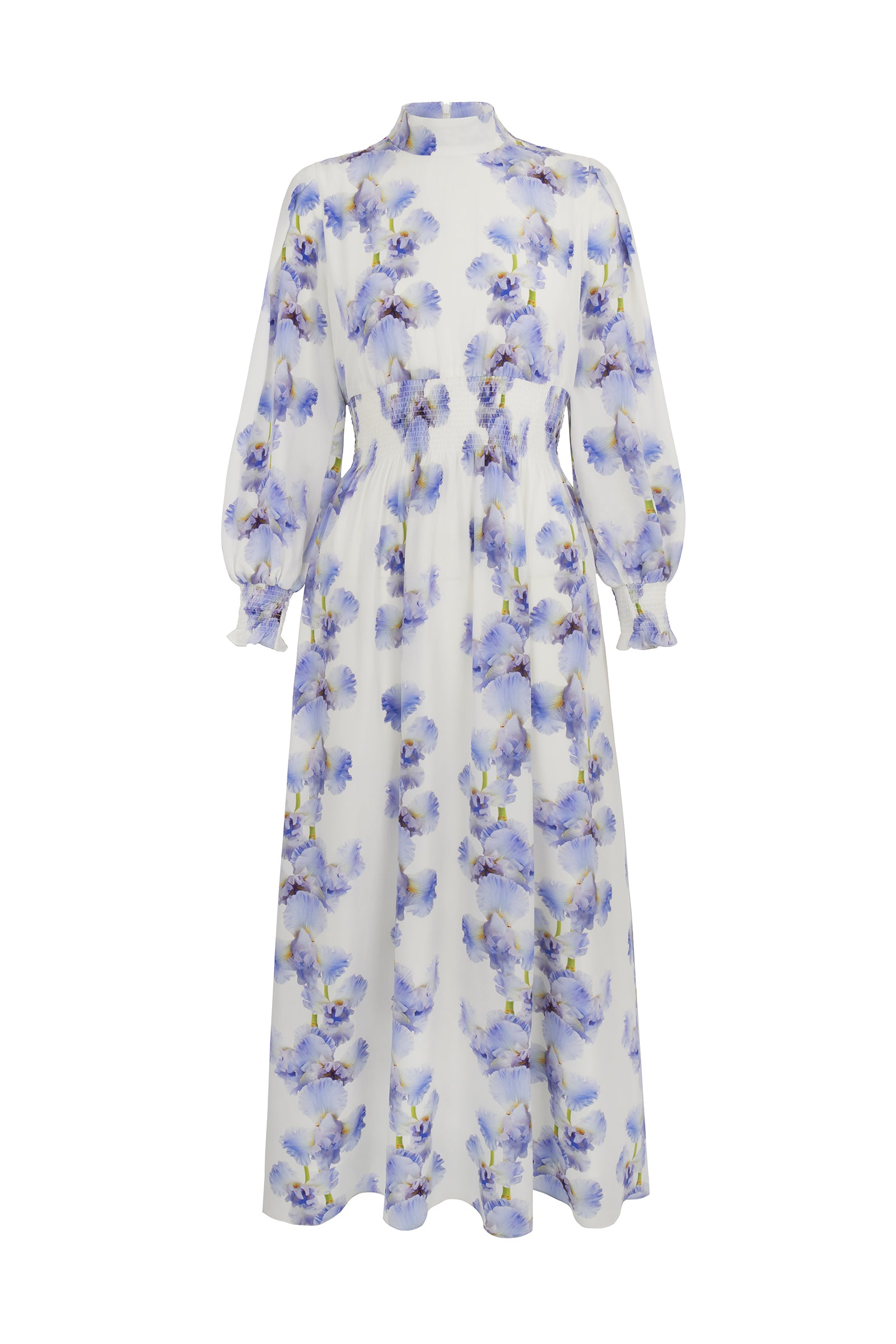 kumiko iris silk dress Kumiko Silk Dress Iris Print x Rachel Levy