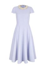 Load image into Gallery viewer, Leo Lupin Wool Crepe Fit and Flare Dress