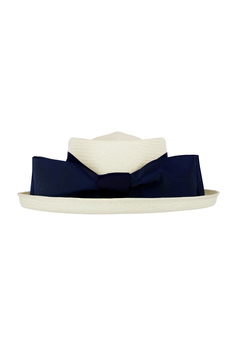 Load image into Gallery viewer, Ravello Straw Hat Navy