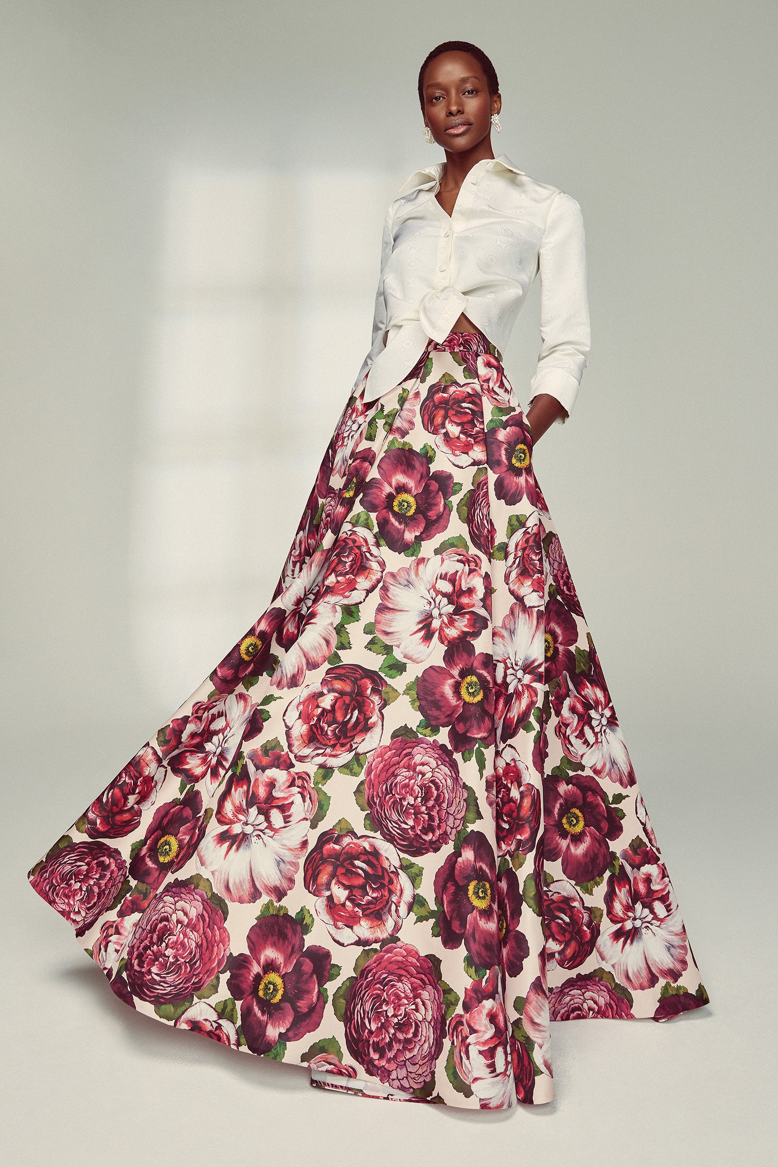 Obsession Blush Floral Explosion Skirt Suzannah London Obsession Blush Floral Explosion Skirt Suzannah London