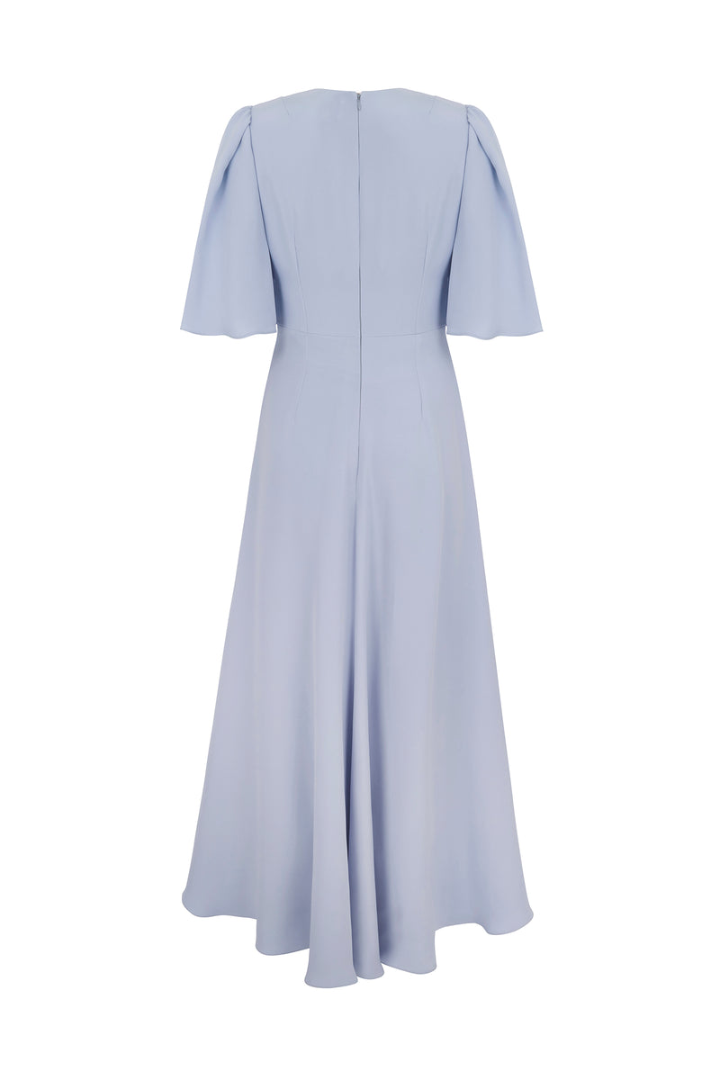 Suzannah London | Paige Dress Breeze Blue Silk Crepe