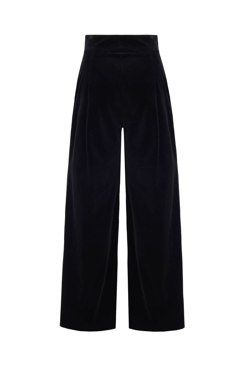 Load image into Gallery viewer, Black Penny Trousers