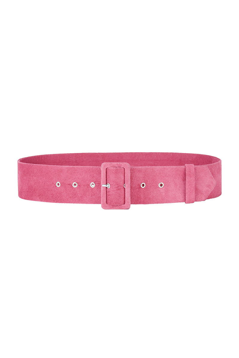 Load image into Gallery viewer, Fuchsia Suede Waist Belt