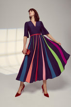 Load image into Gallery viewer, Rainbow 23 Midi Dress Navy