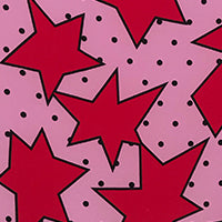Load image into Gallery viewer, Red Stars Crepe De Chine