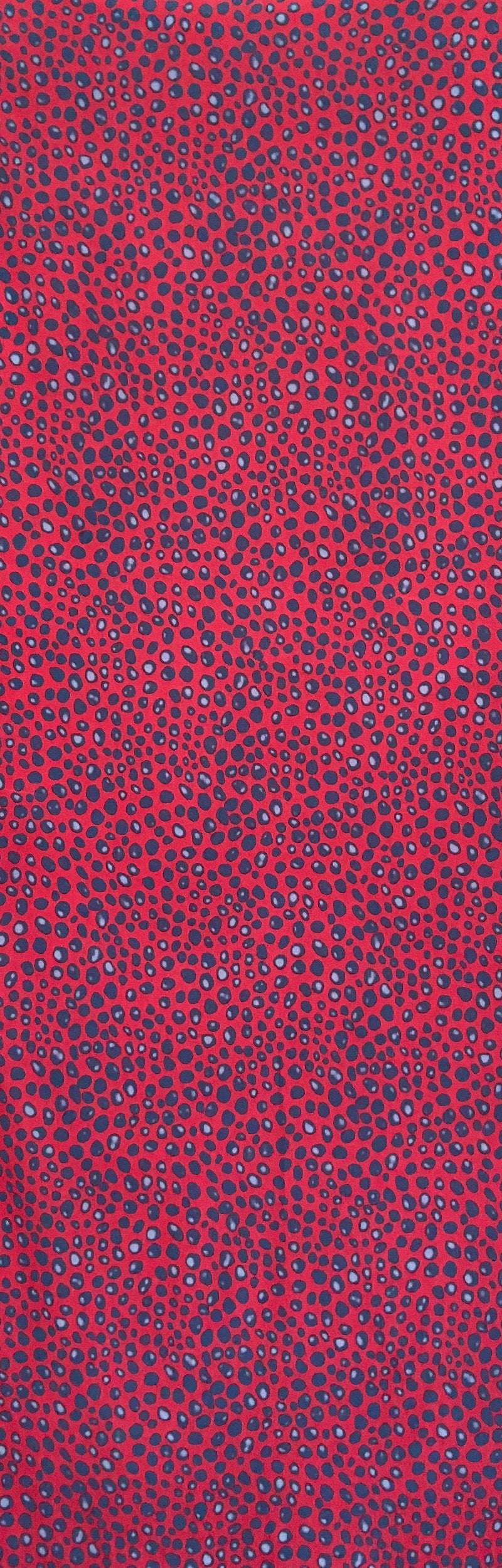 Load image into Gallery viewer, Red Pebbles Crepe De Chine