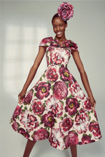 Load image into Gallery viewer, Reha Blush Floral Explosion Gown