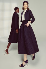 Load image into Gallery viewer, Remy 50&#39;s Midi Skirt Diamond Cloqué