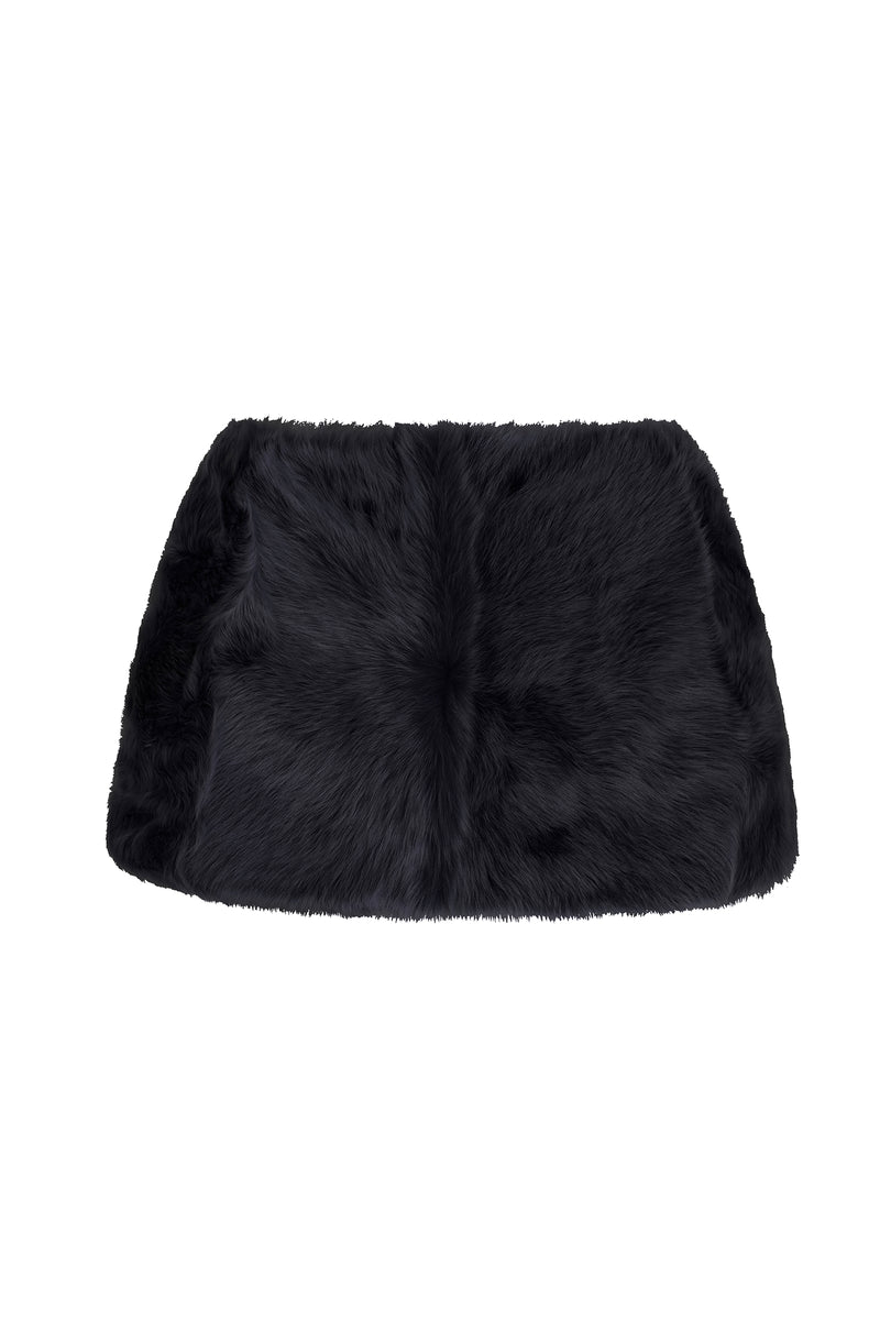 Load image into Gallery viewer, Nebraska Sheepskin Cape Navy