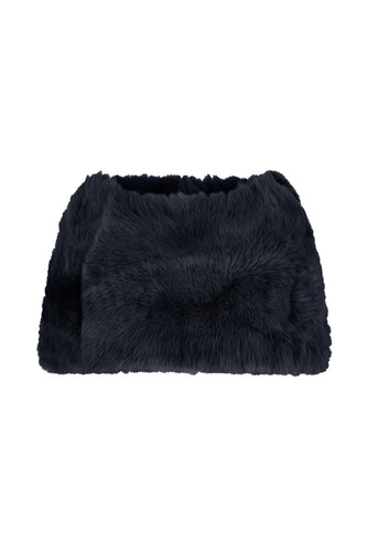 Nebraska Sheepskin Cape Navy