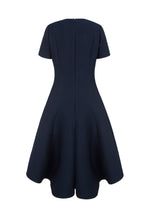 Load image into Gallery viewer, Showstopper Navy Double Faced Cloqué