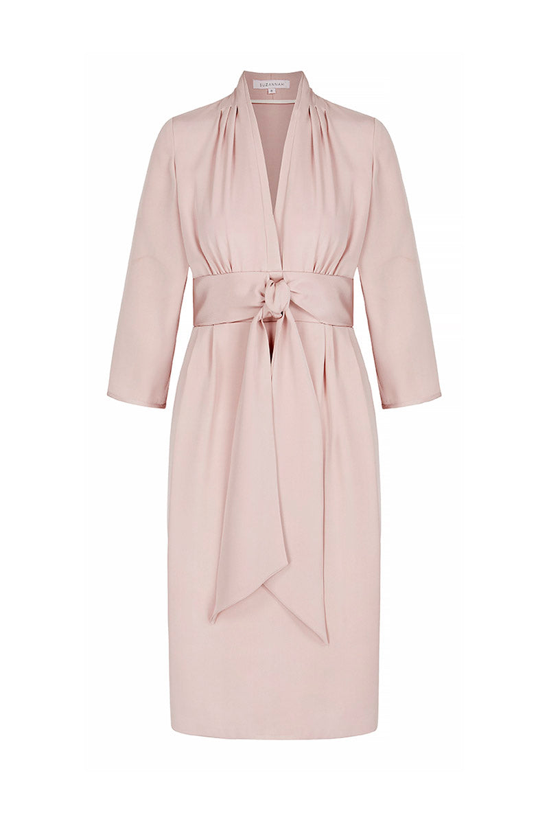 Load image into Gallery viewer, 1940's Influence Dress Tea Rose - ARCHIVE SALE