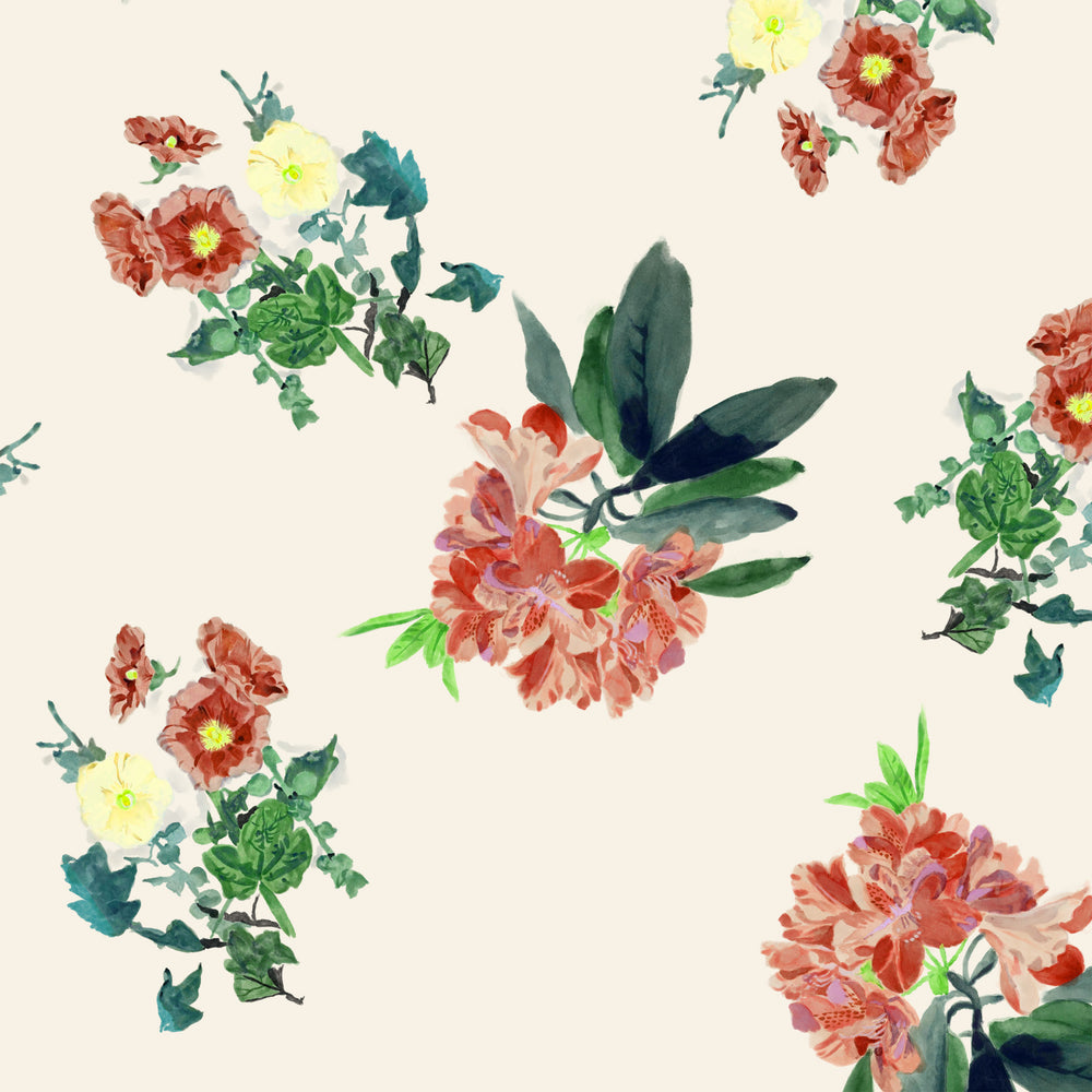 Load image into Gallery viewer, Summer Garden Floral Crepe De Chine