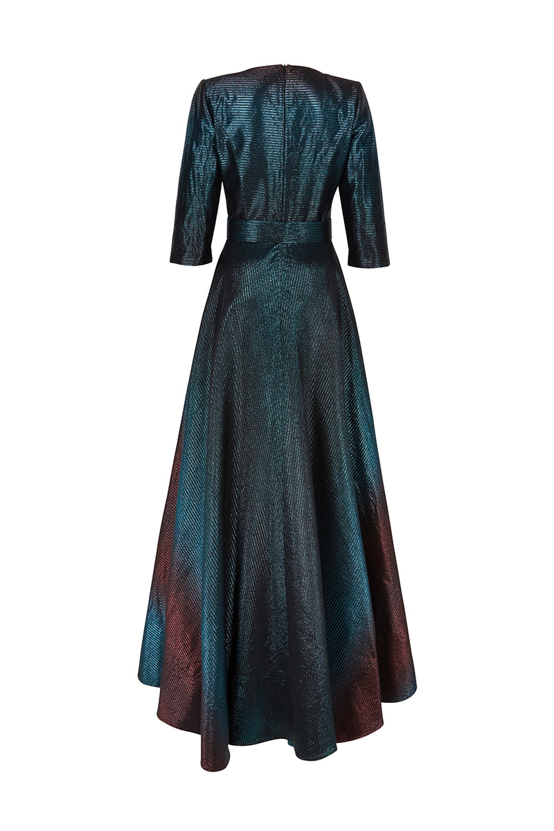 Load image into Gallery viewer, V Curve Ombre Gown