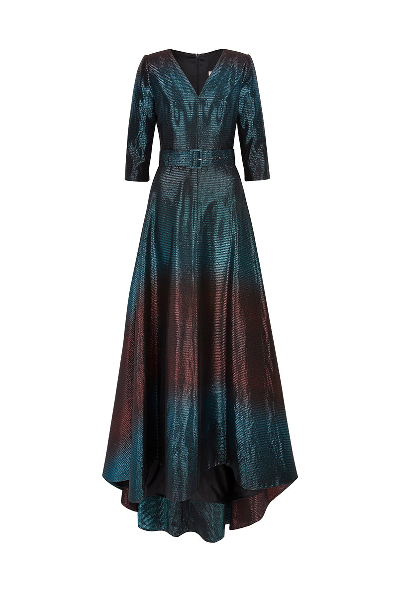 Load image into Gallery viewer, V Curve Ombre Gown