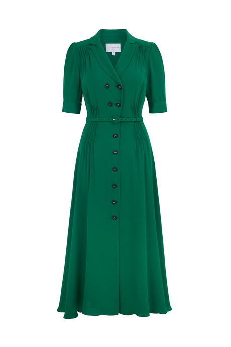 Flippy Wiggle Dress Emerald
