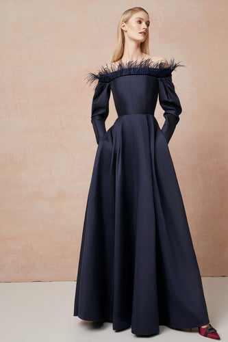 Feather Zoe Full Gown