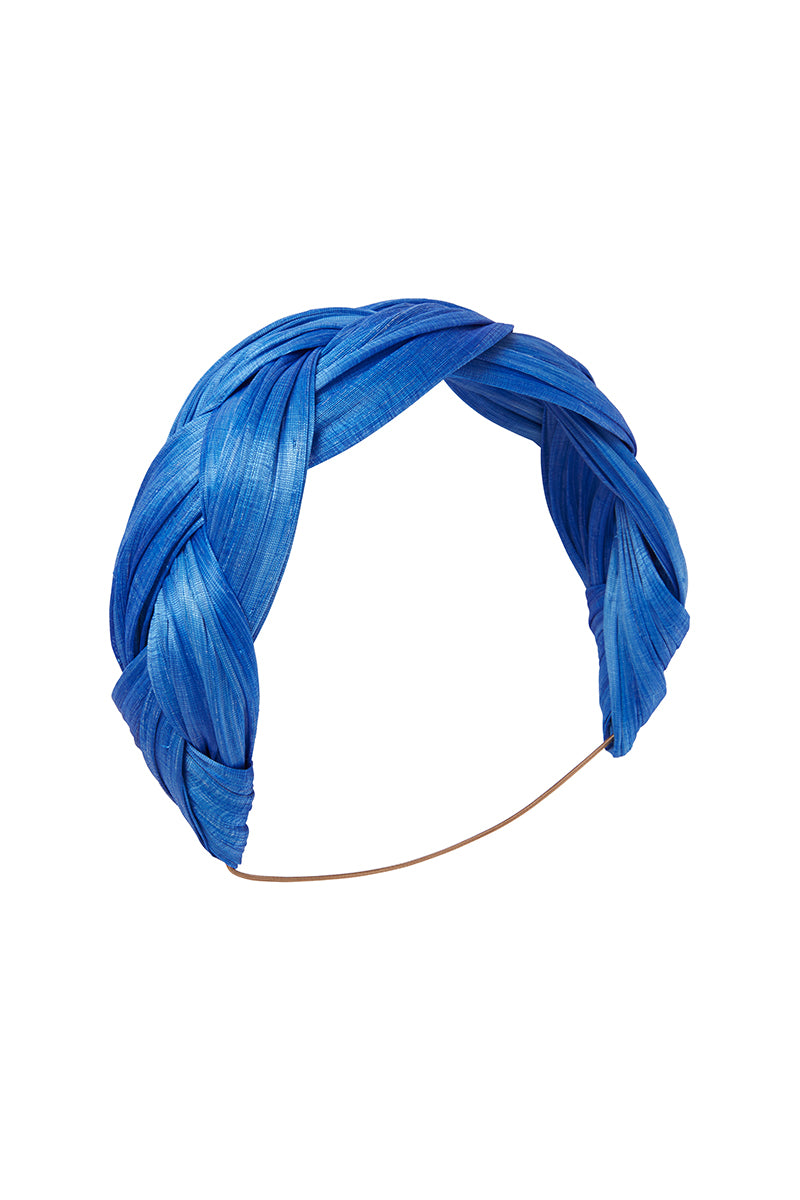 Load image into Gallery viewer, Azure Blue Abaca Plaited Band