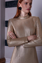 Load image into Gallery viewer, Evangeline Gold Jersey Gown