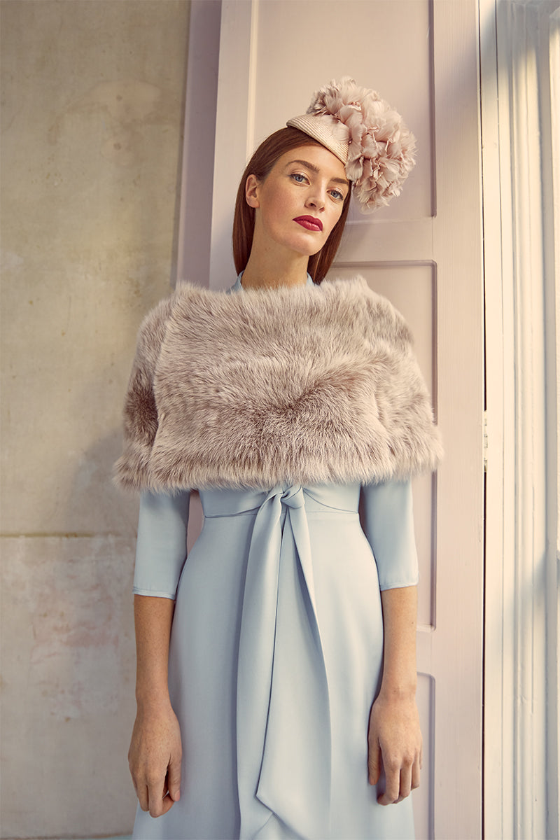 Load image into Gallery viewer, Nebraska Sheepskin Cape Stone