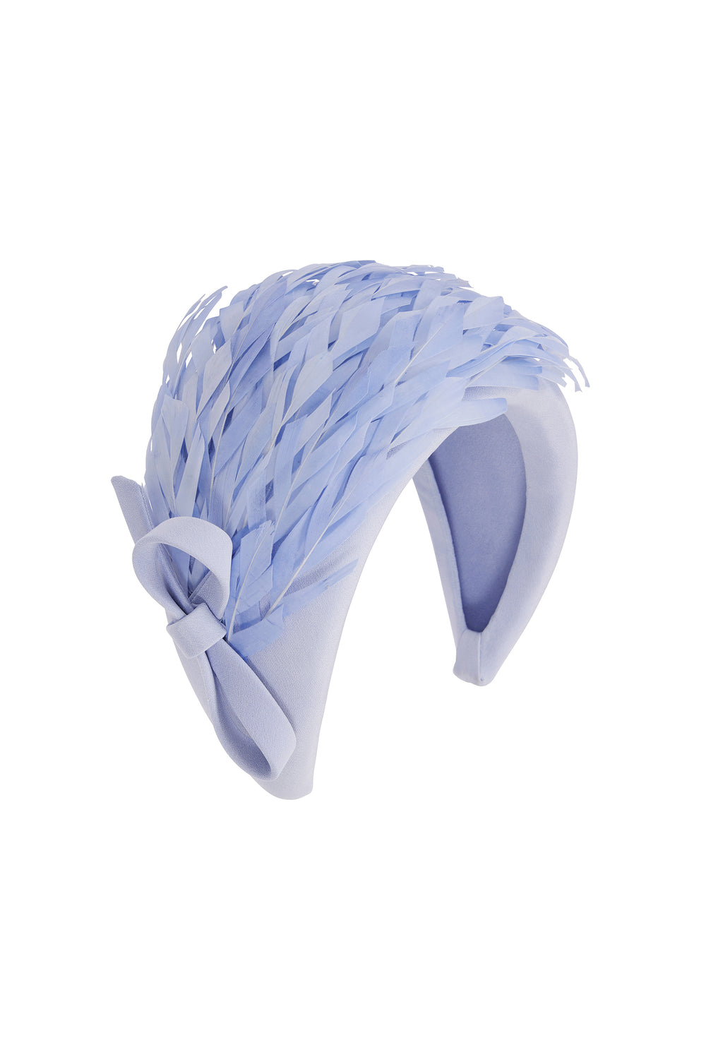 Load image into Gallery viewer, Feather Sweep Wide Width Headband Lupin Blue