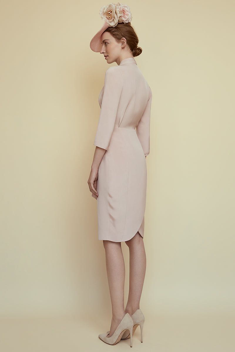 Load image into Gallery viewer, 1940's Influence Dress Tea Rose - ARCHIVE SALE