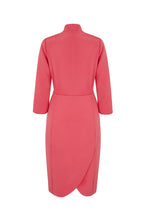 Load image into Gallery viewer, Silk crepe 1940s Influence Dress Watermelon - ARCHIVE SALE