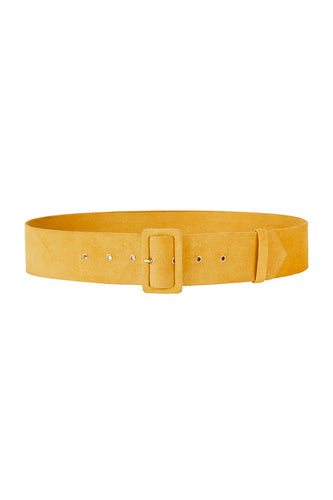 Ochre Suede Waist Belt